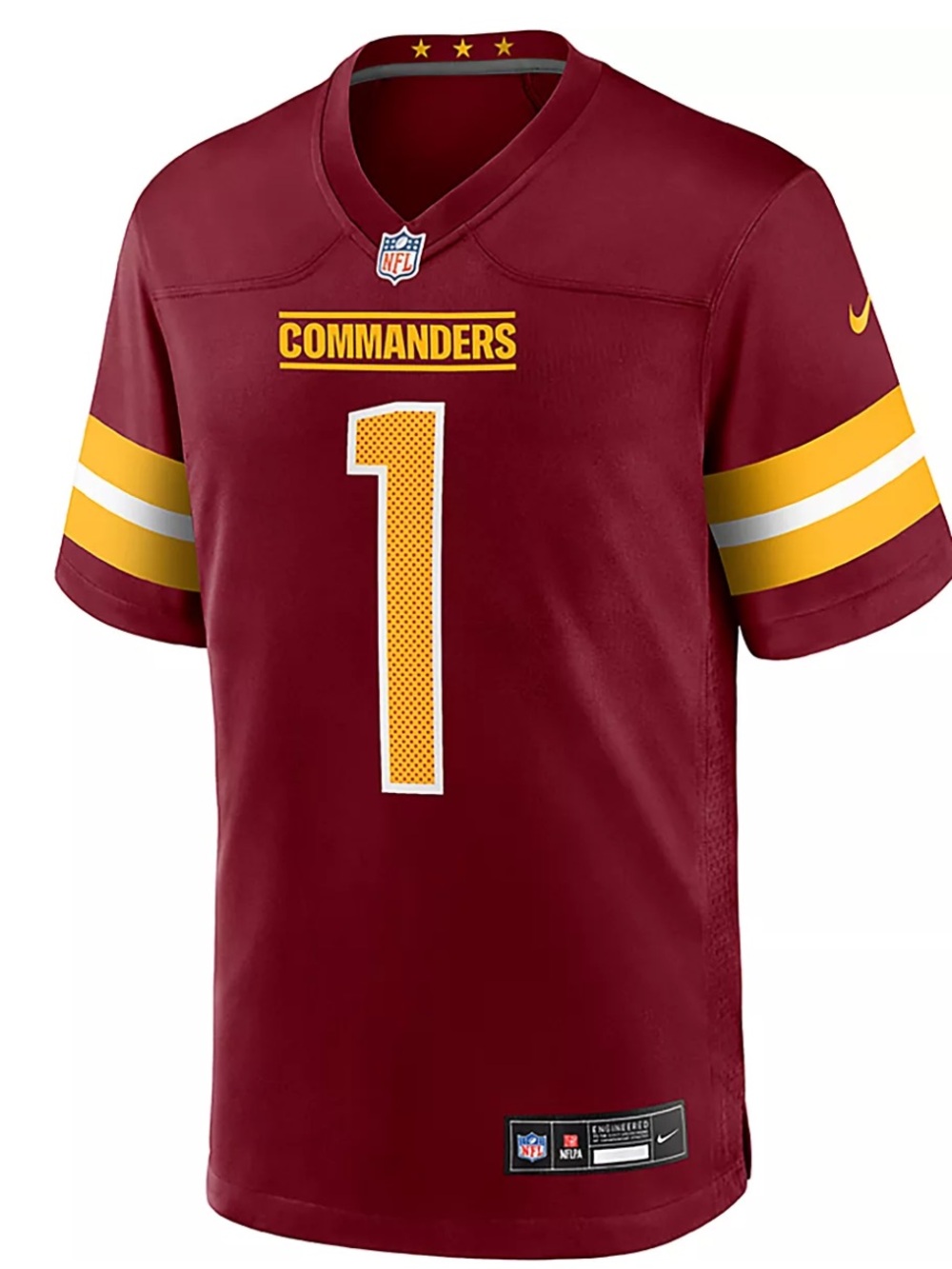 Nike NFL Washington Commanders Samuel SR. Burgundy Game Jersey new M
